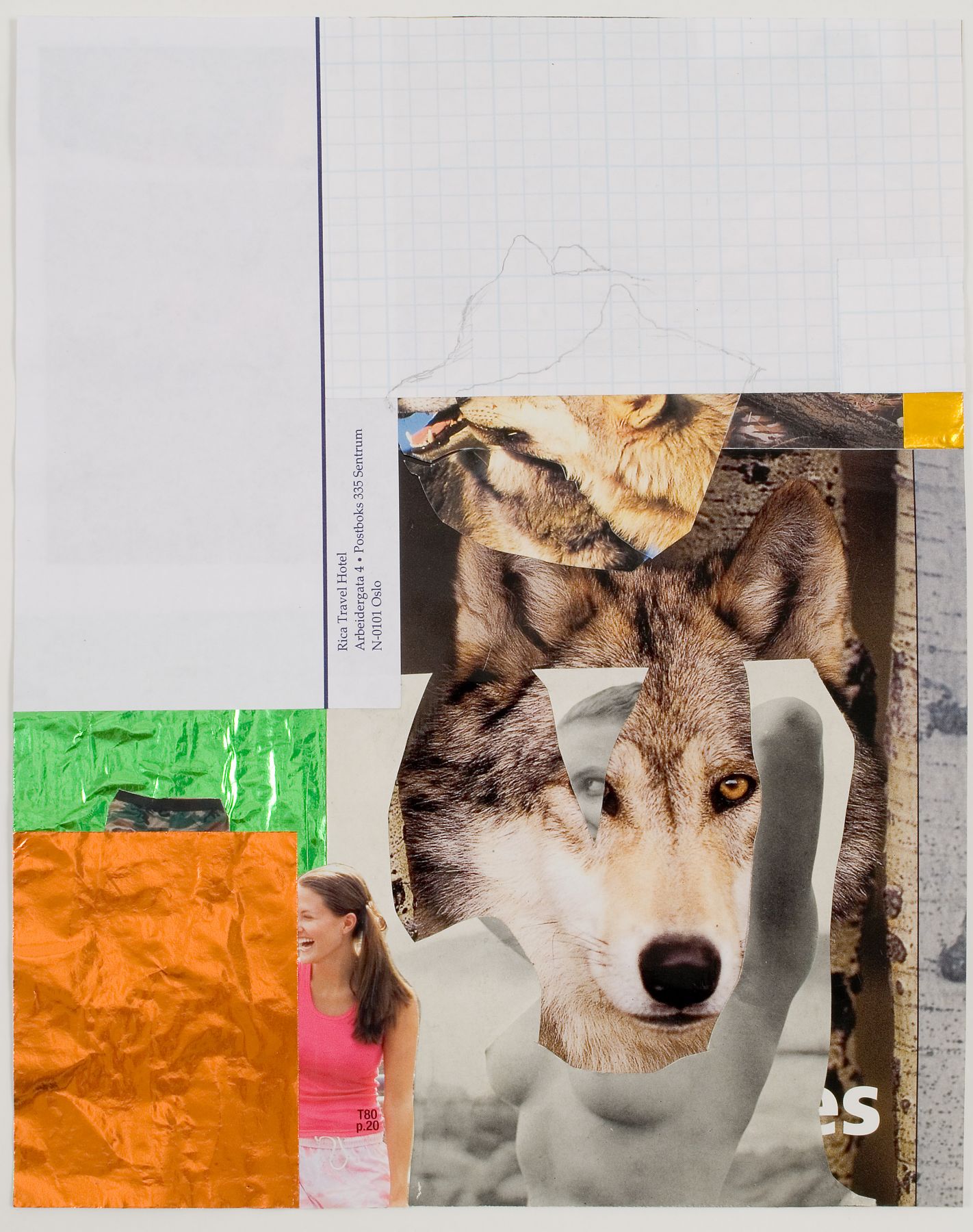 Jim Drain, Untitled, 2007, mixed media on paper, 11 x 8 1/2 inches