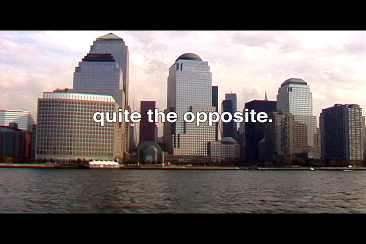 Tony Cokes, Shrink2b.demo, 2003 (still)