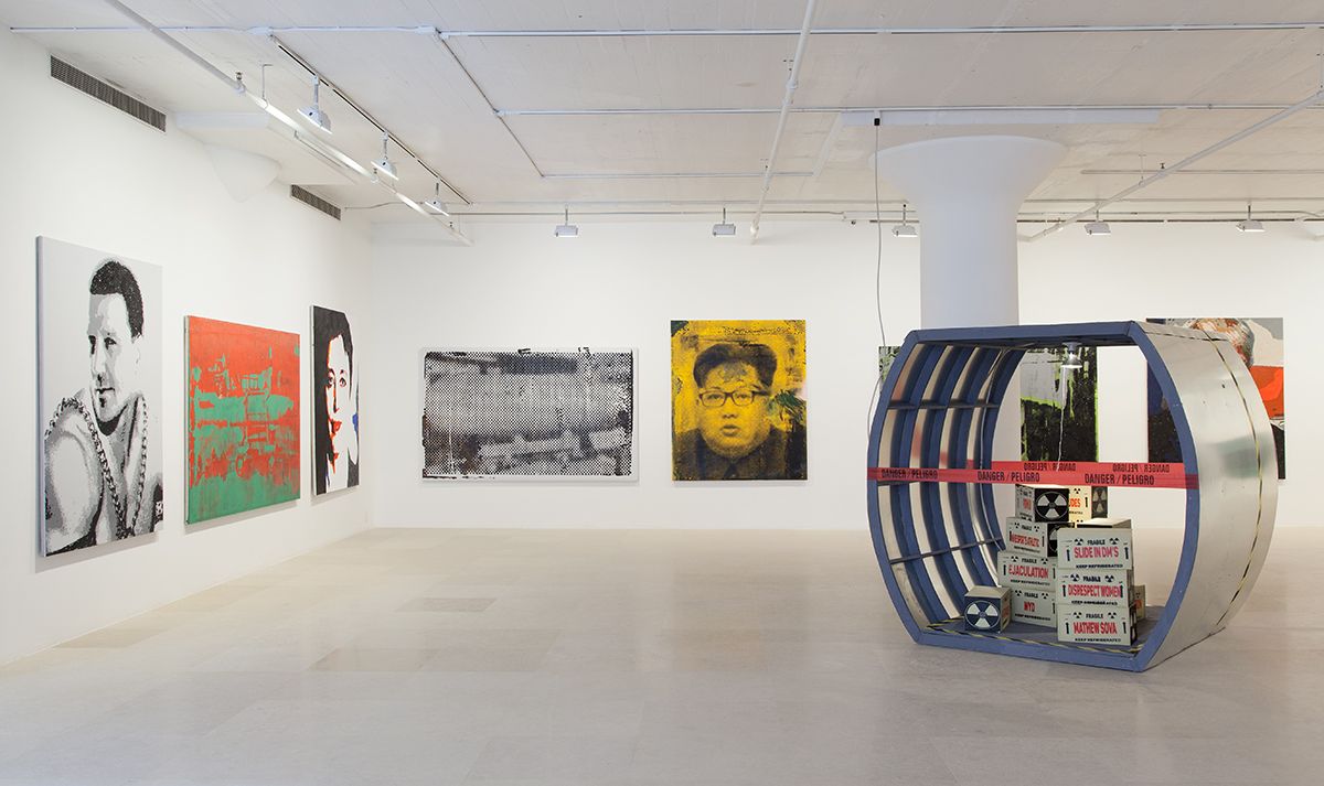 Mathieu Malouf, Installation view, Toxic Masculinity Fallout Shelter, Greene Naftali, New York, 2017