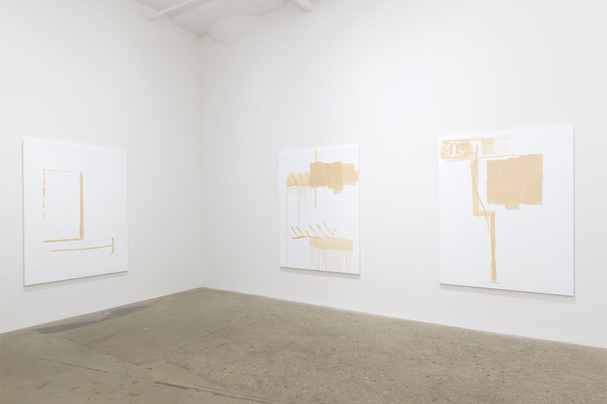 Michael Krebber, Installation view, Greene Naftali, 2018