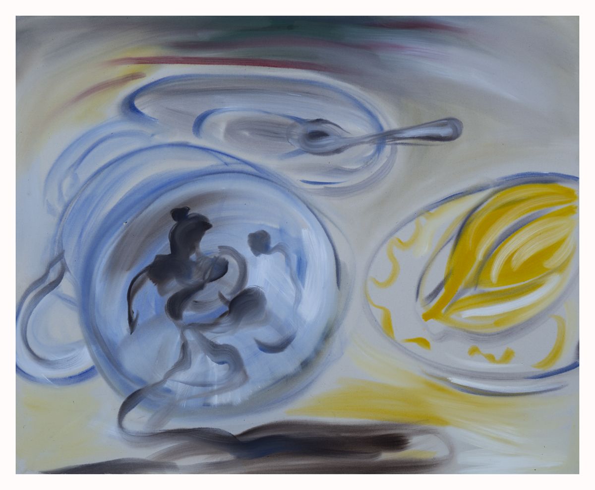 Sophie von Hellermann Tea Leaves, 2018 Acrylic on canvas 51 1/4 x 63 inches (130 x 160 cm)