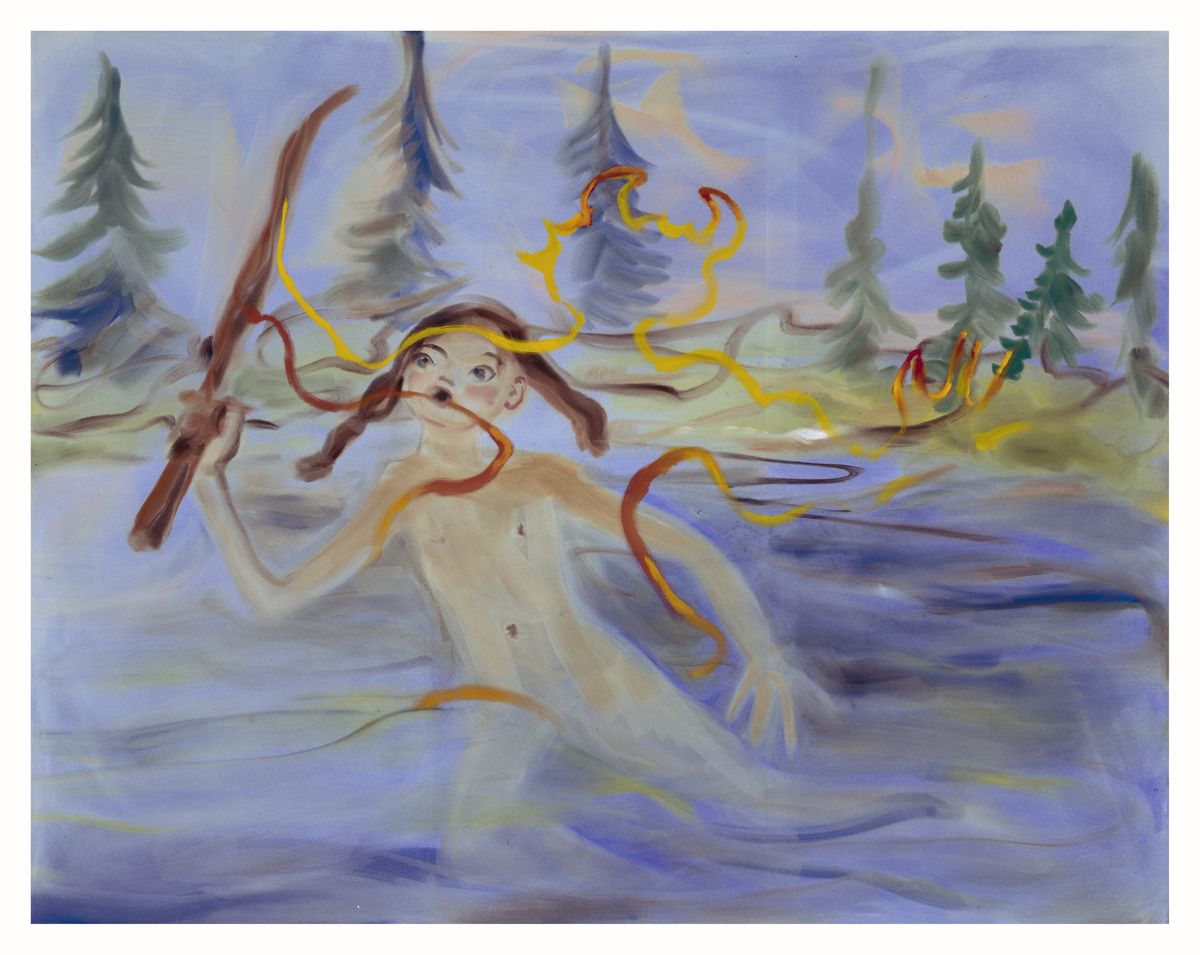 Sophie von Hellermann Viking Sword, 2018 Acrylic on canvas 71 x 90 3/4 inches (180.3 x 230.5 cm)