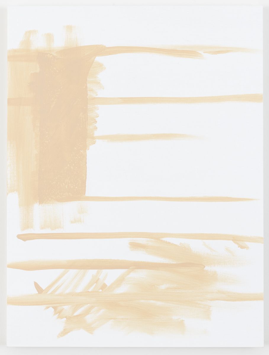Michael Krebber Herbes de Provence, Le drapeau américain, 2018 Acrylic on canvas 40 x 30 inches (101.6 x 81.3 cm)