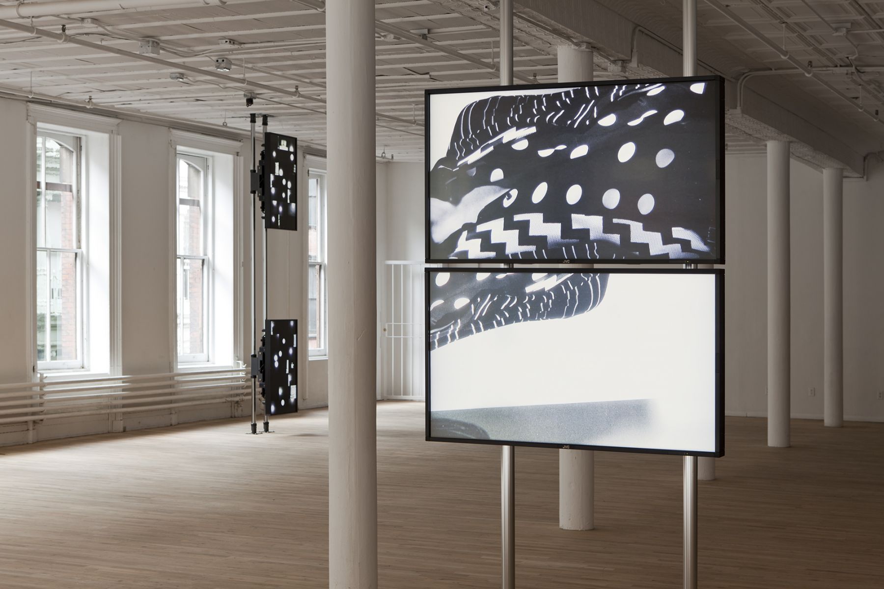 Installation view, Hilary Lloyd, Artists Space, New York, 2011