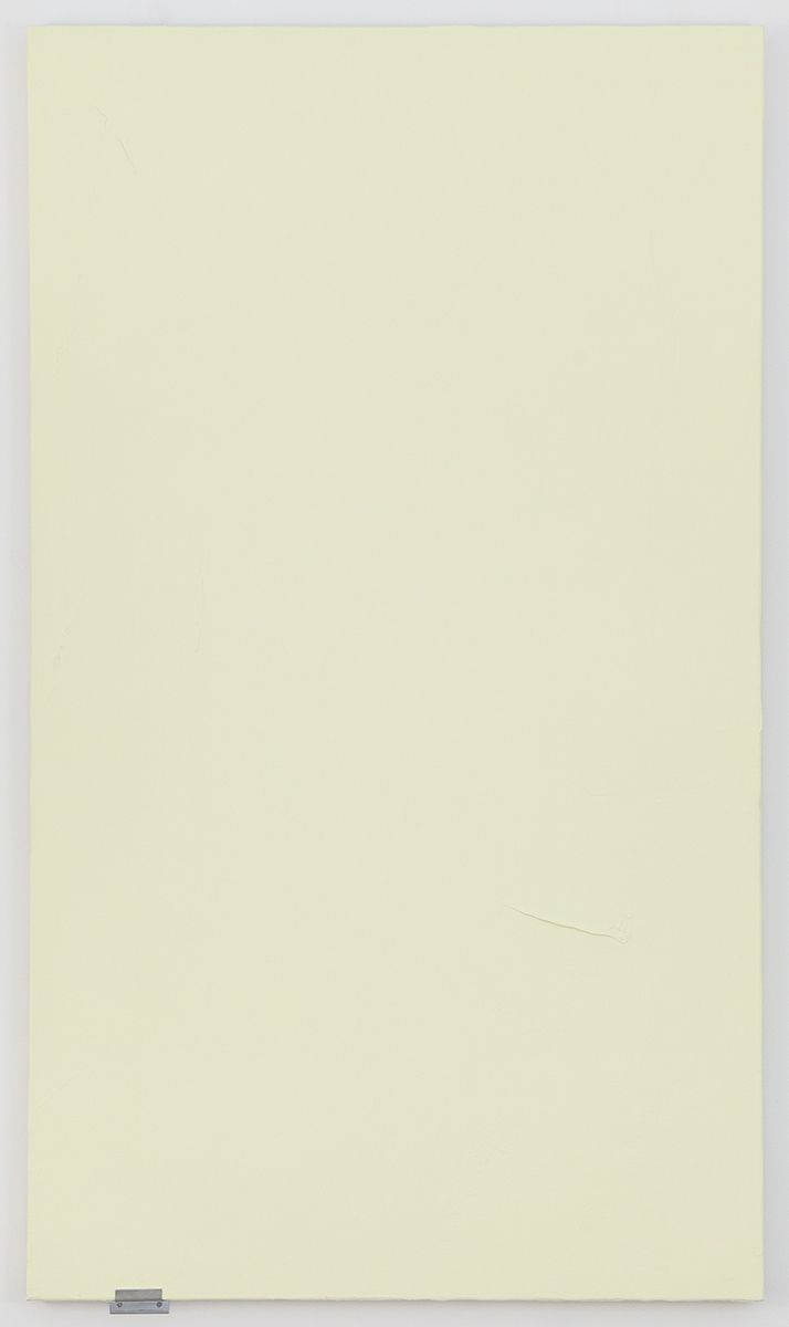 Monika Baer Untitled, 2017 Acrylic and quartz on canvas, aluminum 70 3/4 x 40 1/2 inches (180 x 103 cm)