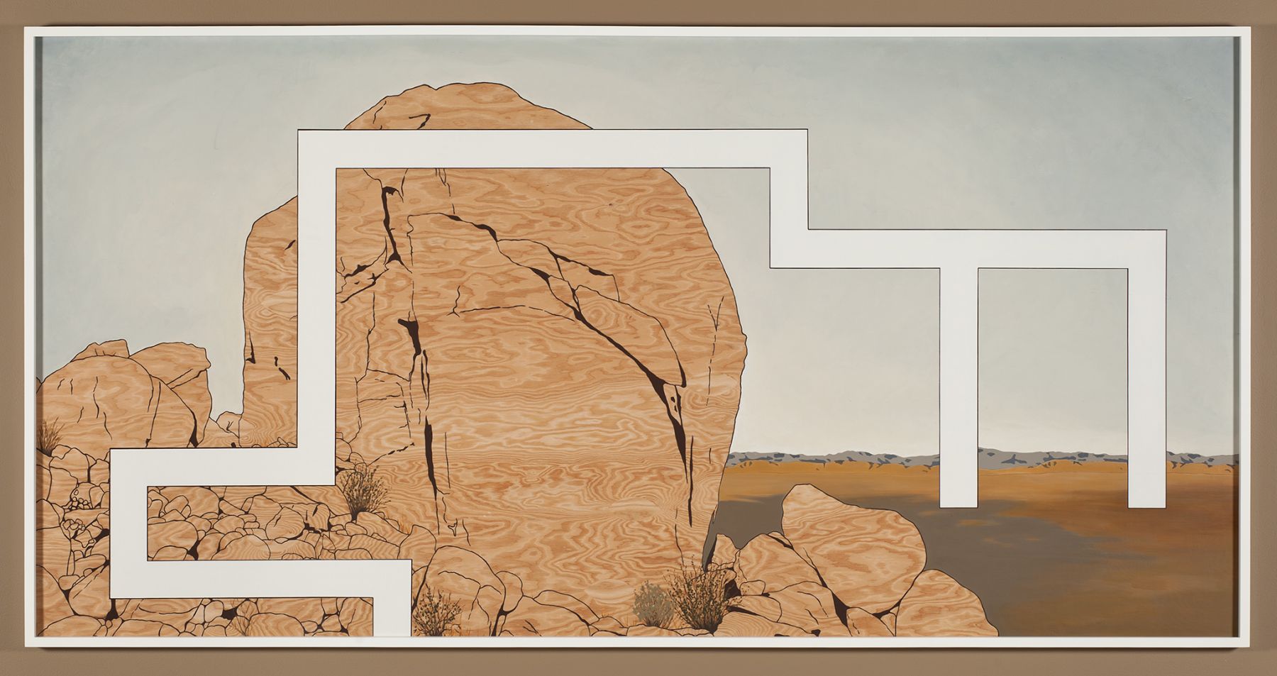 Andrea Zittel, Prototype For Billboard at A-Z West: Big Rock on Hill Behind House