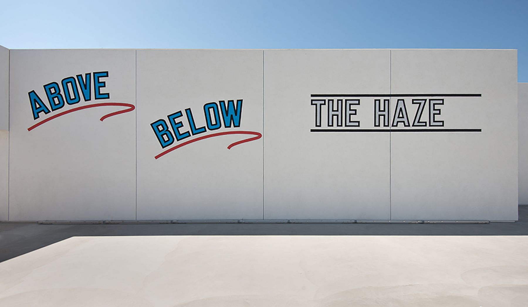 LAwrence Weiner - Above Below the Haze