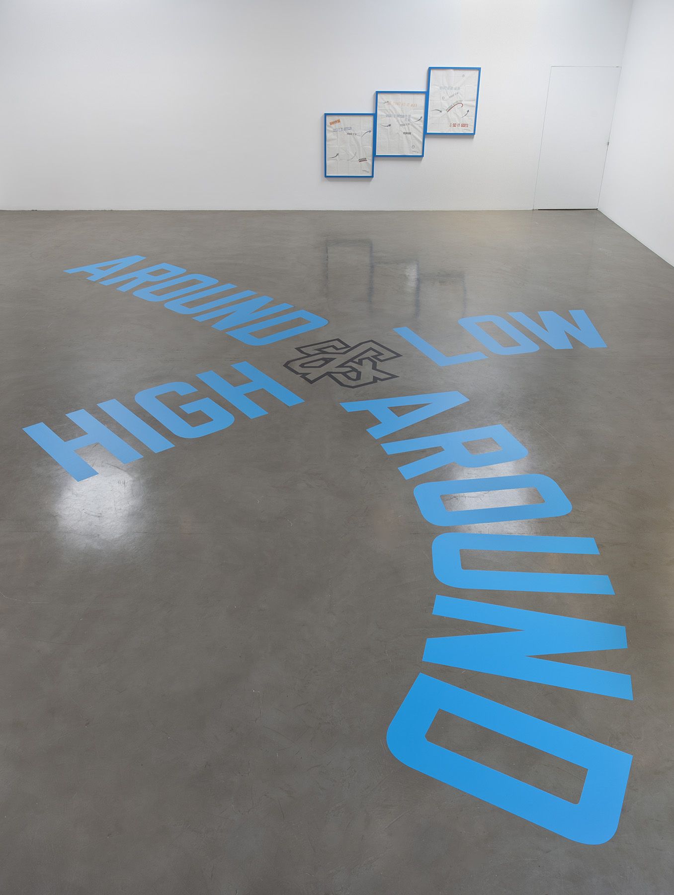 Lawrence Weiner, AROUND & AROUND HIGH & LOW