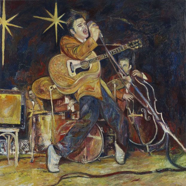Elvis '56, 2006 , oil on linen 