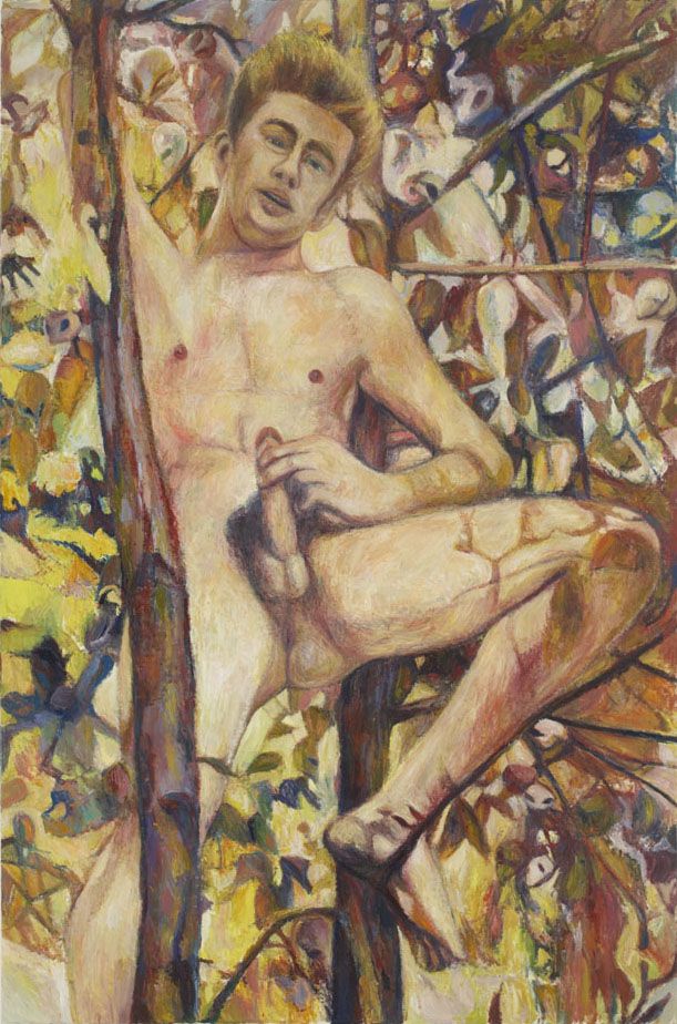 Love Triumphant (James Dean in a Tree), 2006, oil on linen