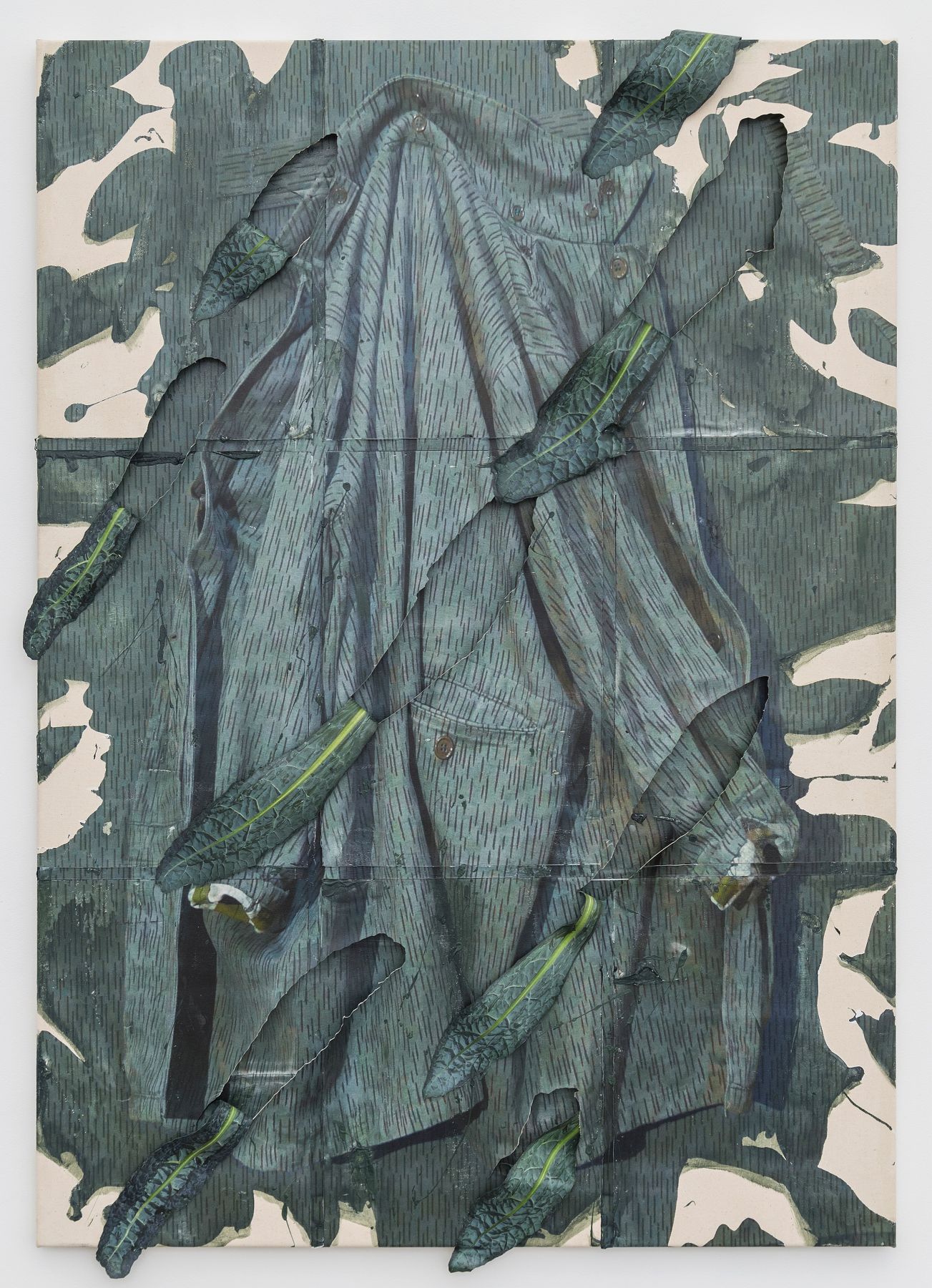 Rinse, Repeat, 2019, inkjet transfer and acrylic on canvas, Permalac