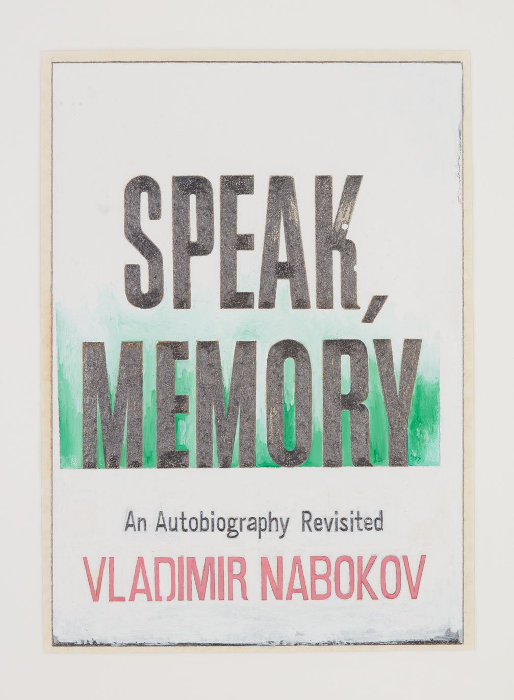 Steve Wolfe, Untitled (Study For Speak, Memory), 1986