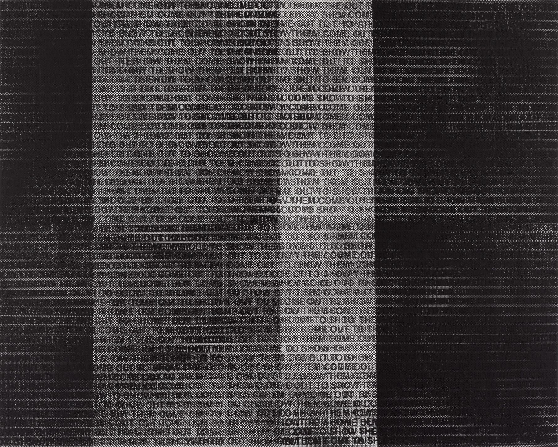 Glenn Ligon Come Out #16, 2015 