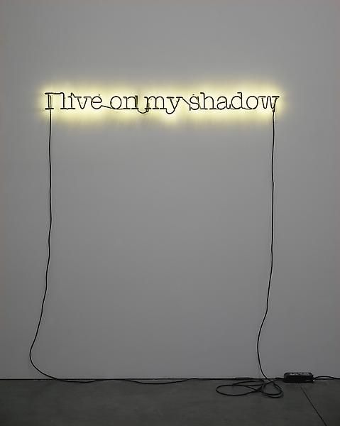Glenn Ligon, Untitled (I live on my shadow), 2009