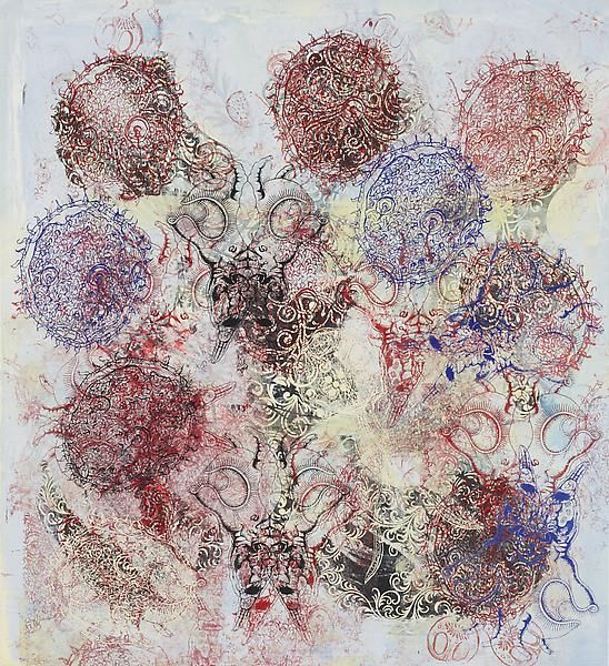 Philip Taaffe Emblem Painting, 2013