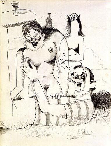 George Condo, Outdoor Figure Composition, 2006