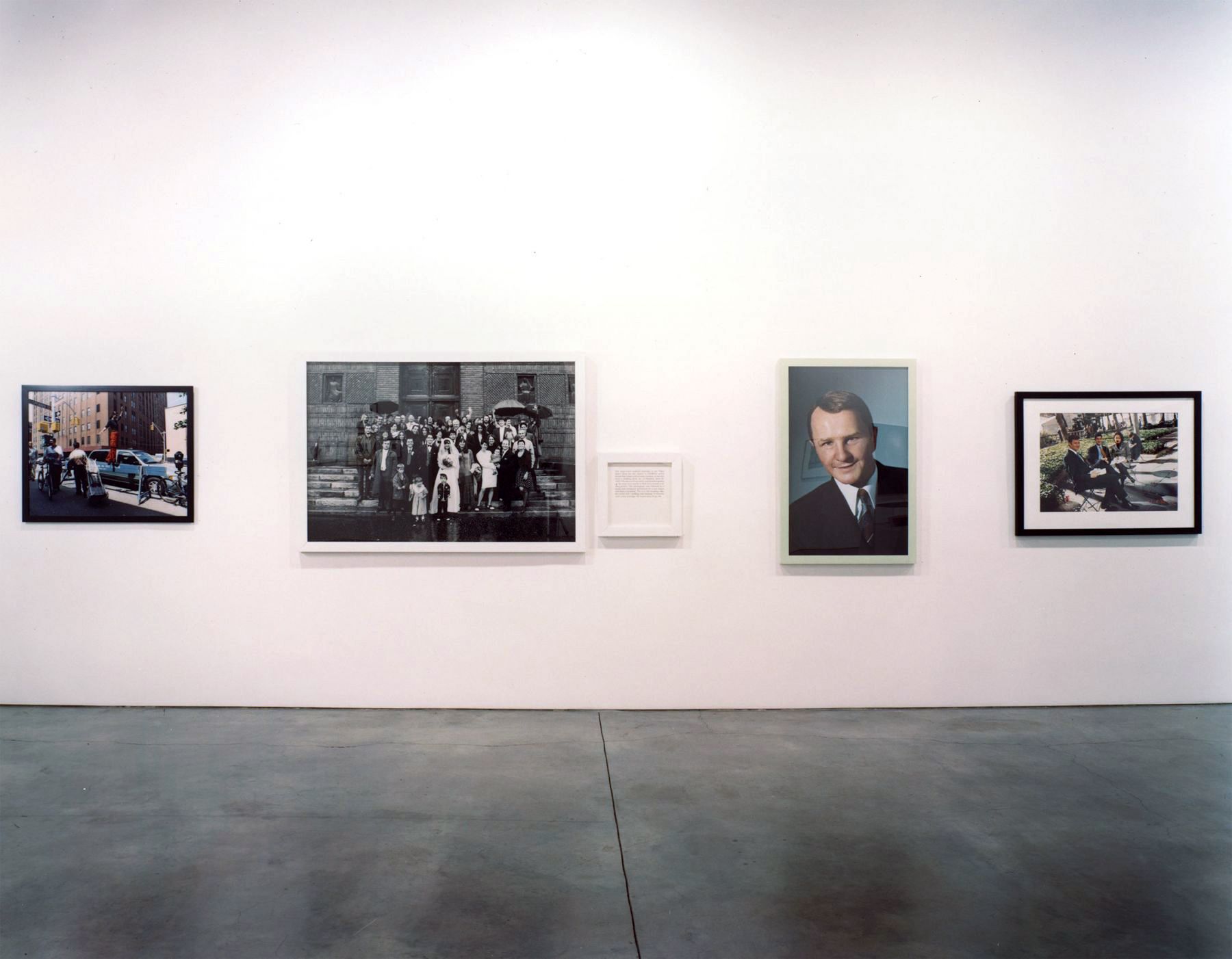 Portraits of Artists, Installation view