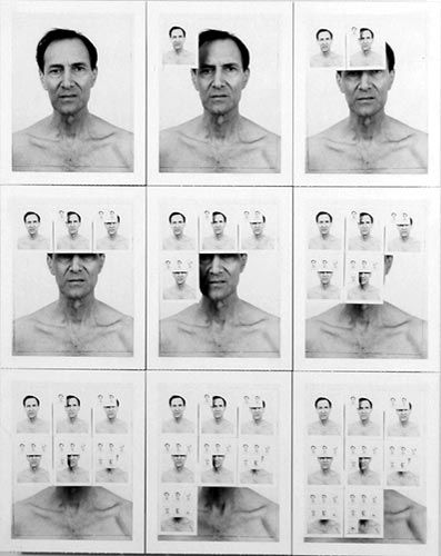William Anastasi Nine Polariod Photographs of the Artist, 1955