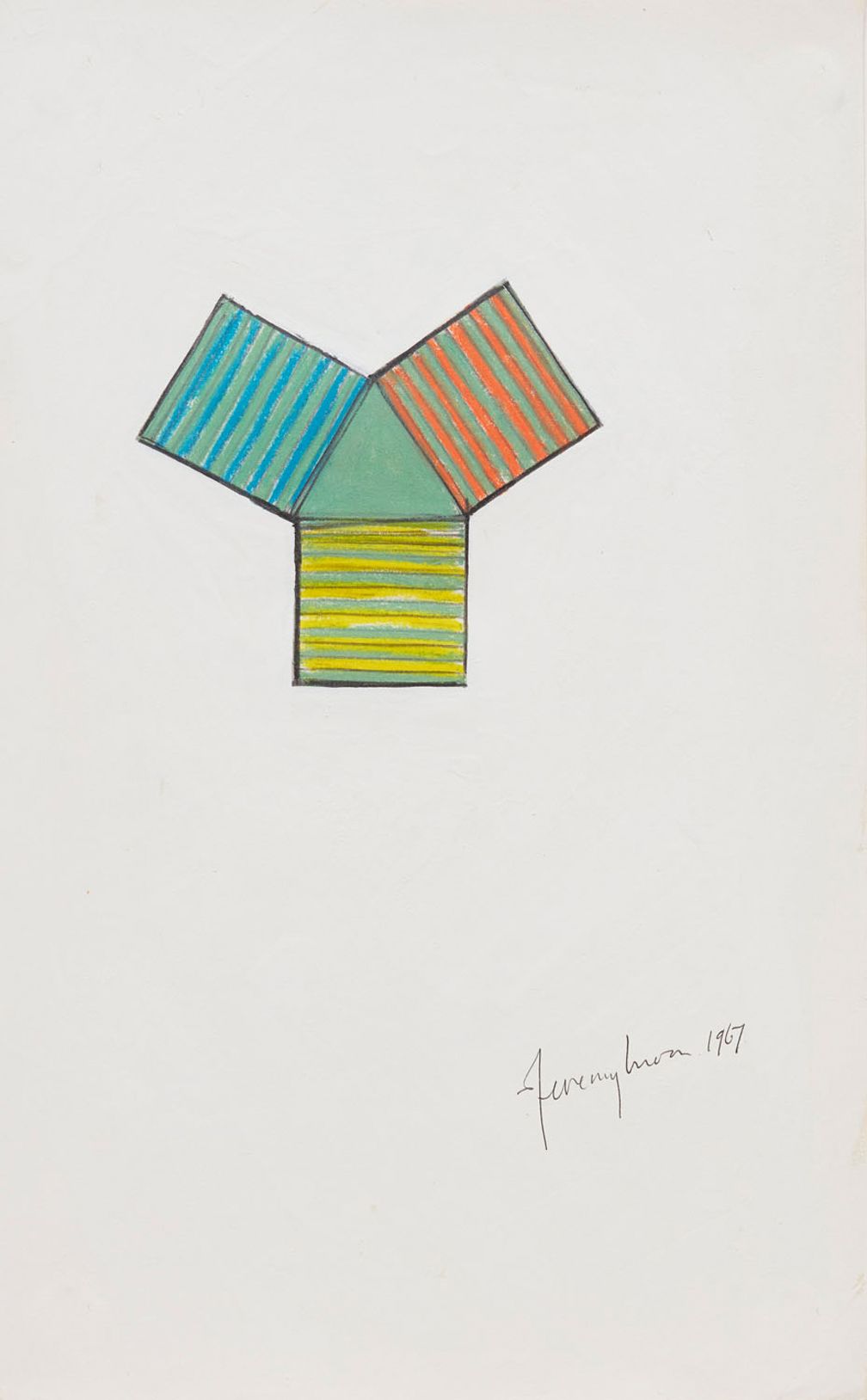 Jeremy Moon, Drawing (Study for Fountain), 1967