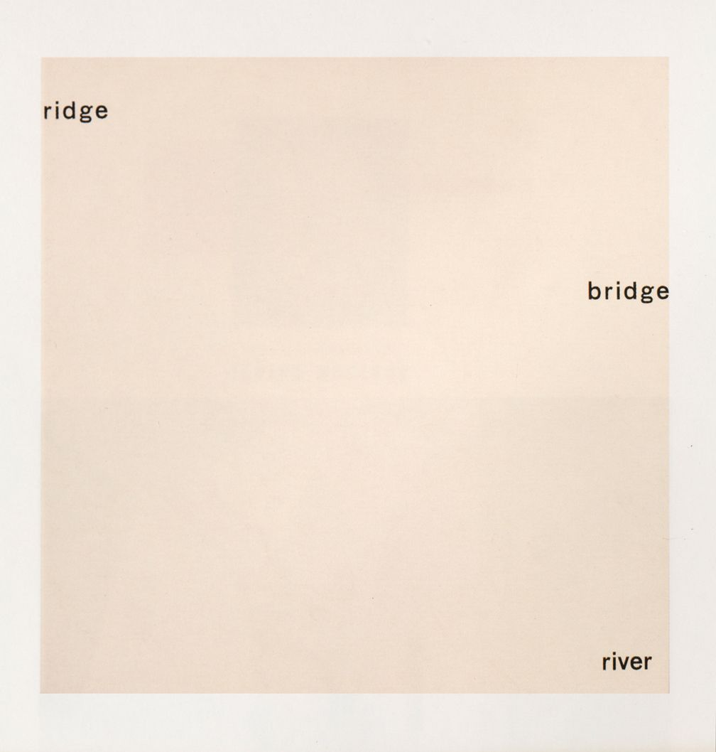 Willys de Castro, Cartaz - poema - Bridge, 1959