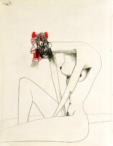 George Condo, Seated Bather, 2006