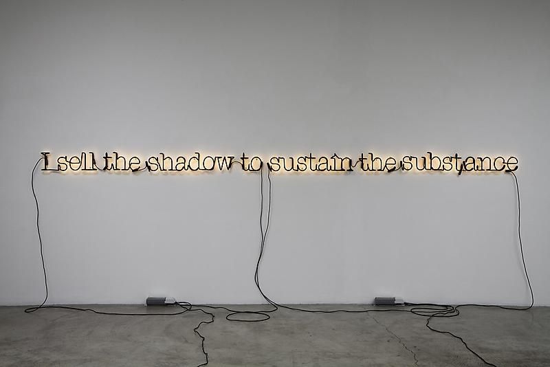 Glenn Ligon, Untitled (I Sell the Shadow to Sustain the Substance), 2006