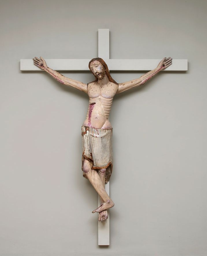 A life-sized polychromed corpus of Christ, Aragón, North-eastern Spain