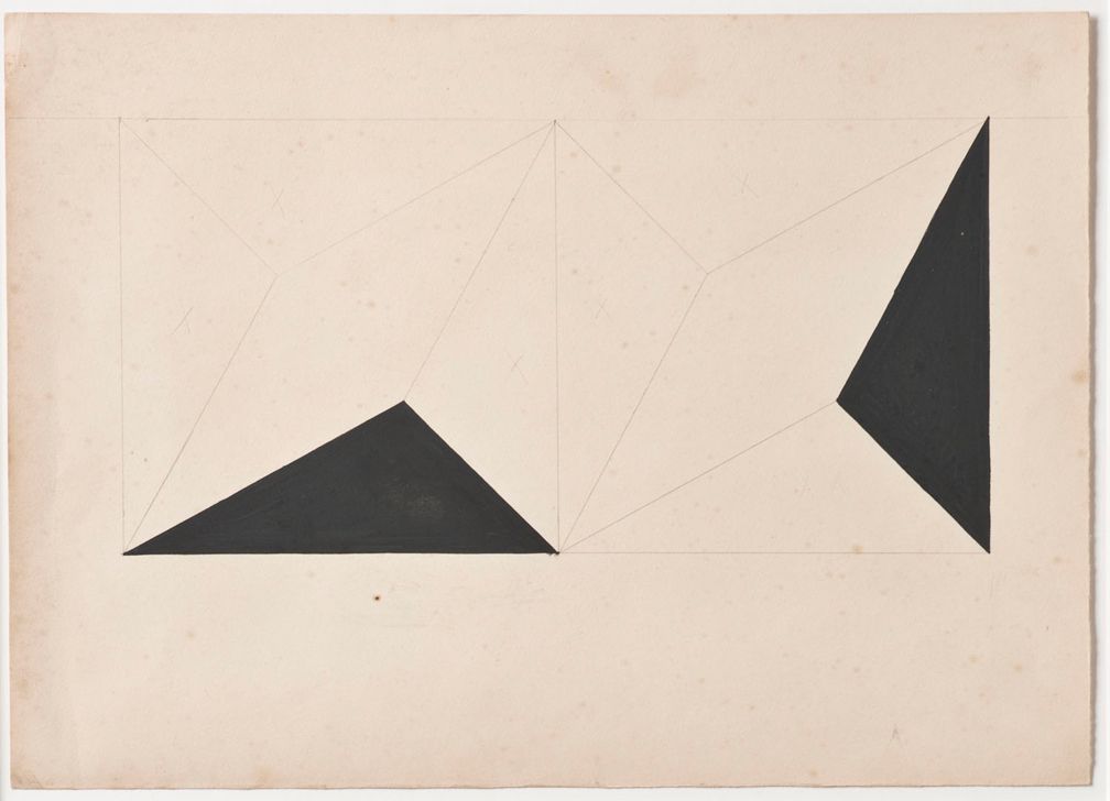 Lygia Clark Estudo para Planos em superfície modulada (Study for Planes in modulated surface), 1952 