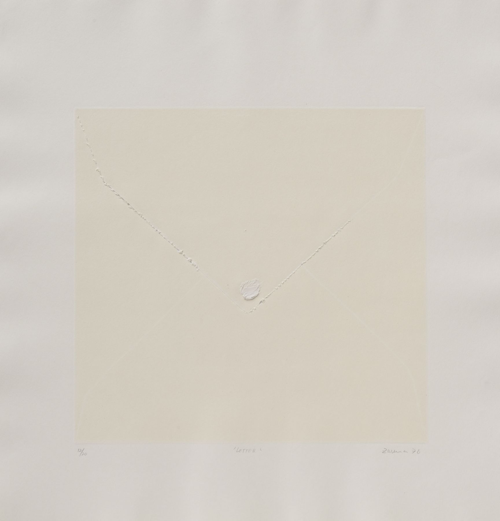 Zarina, Letter, 1976