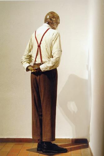 Martin Kippenberger, Martin, Ab in die Ecke und Scham Dich (Martin, stand in the corner and shame on you), 1989