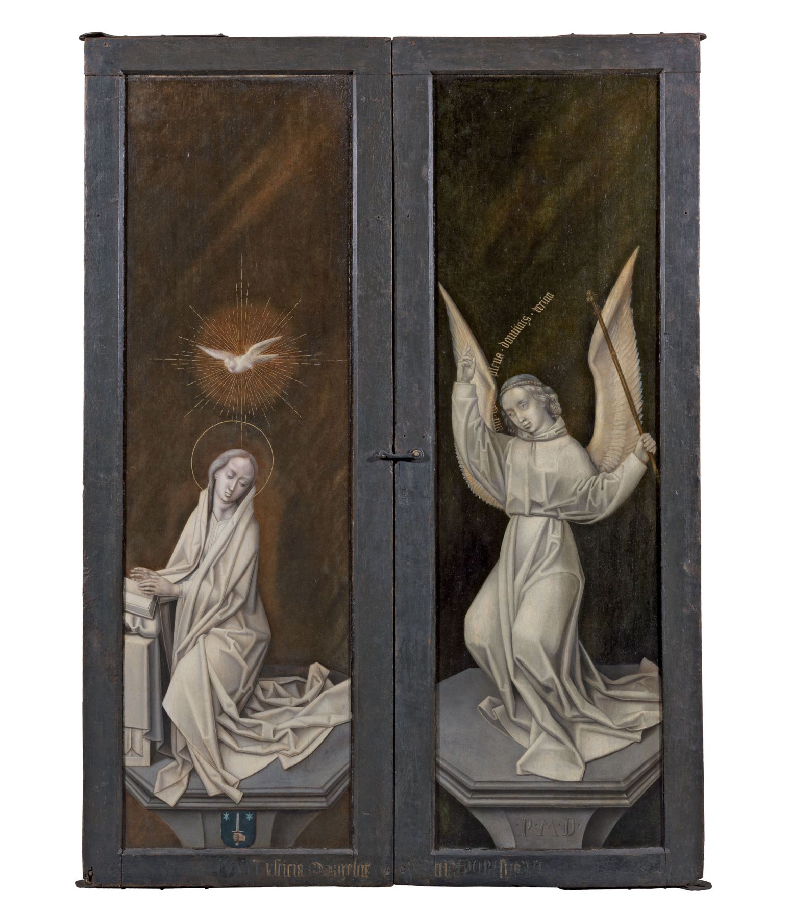The Master of 1499 (Ghent or Brussels, fl. c. 1490-c. 1520), Outer wings of the Triptych of the Virgin and Child depicting the Annunciation of the Virgin