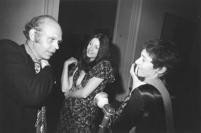 Garry Winogrand NY Society at MET opening (left to right Claes Oldenburg, Hannah Wilke, Diane Arbus), 1928