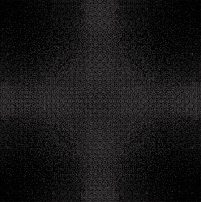 YASMINA ALAOUI, 14 Points Star Deconstructed, Grey and Black, 2012