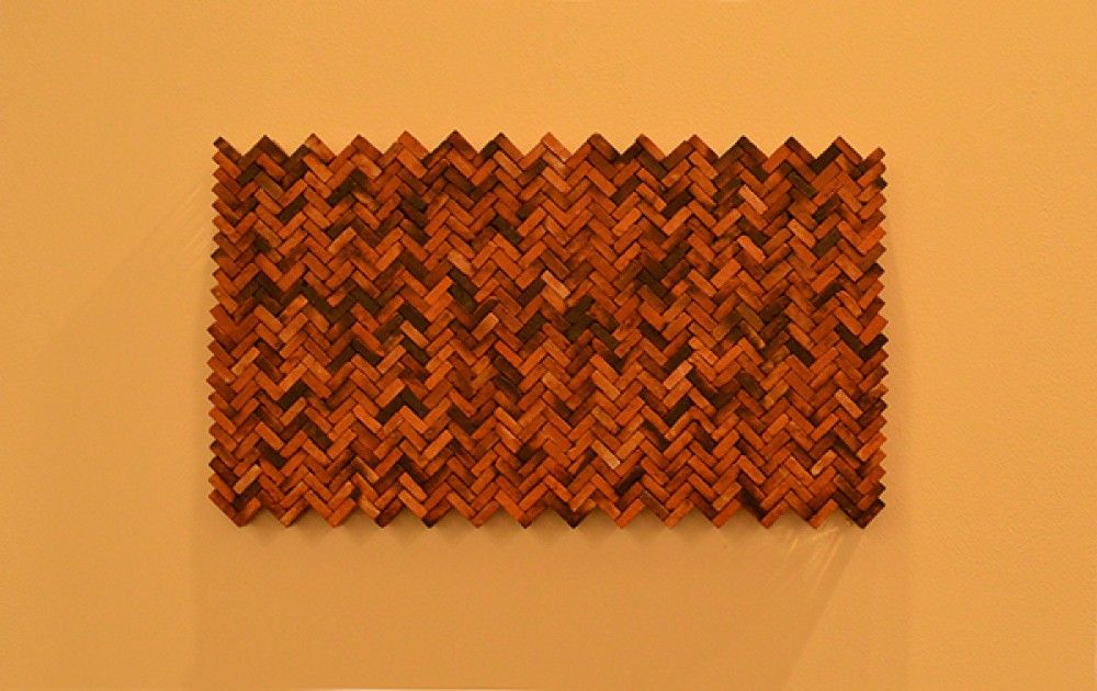 NOOR ALI CHAGANI, ZigZag (Raku Bricks Floor), 2015