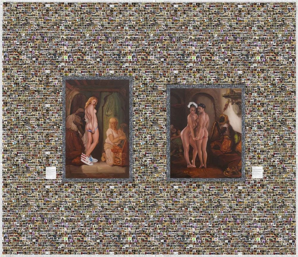 SHOJA AZARI, Oriental Bath or Bunnies R Us, 2013