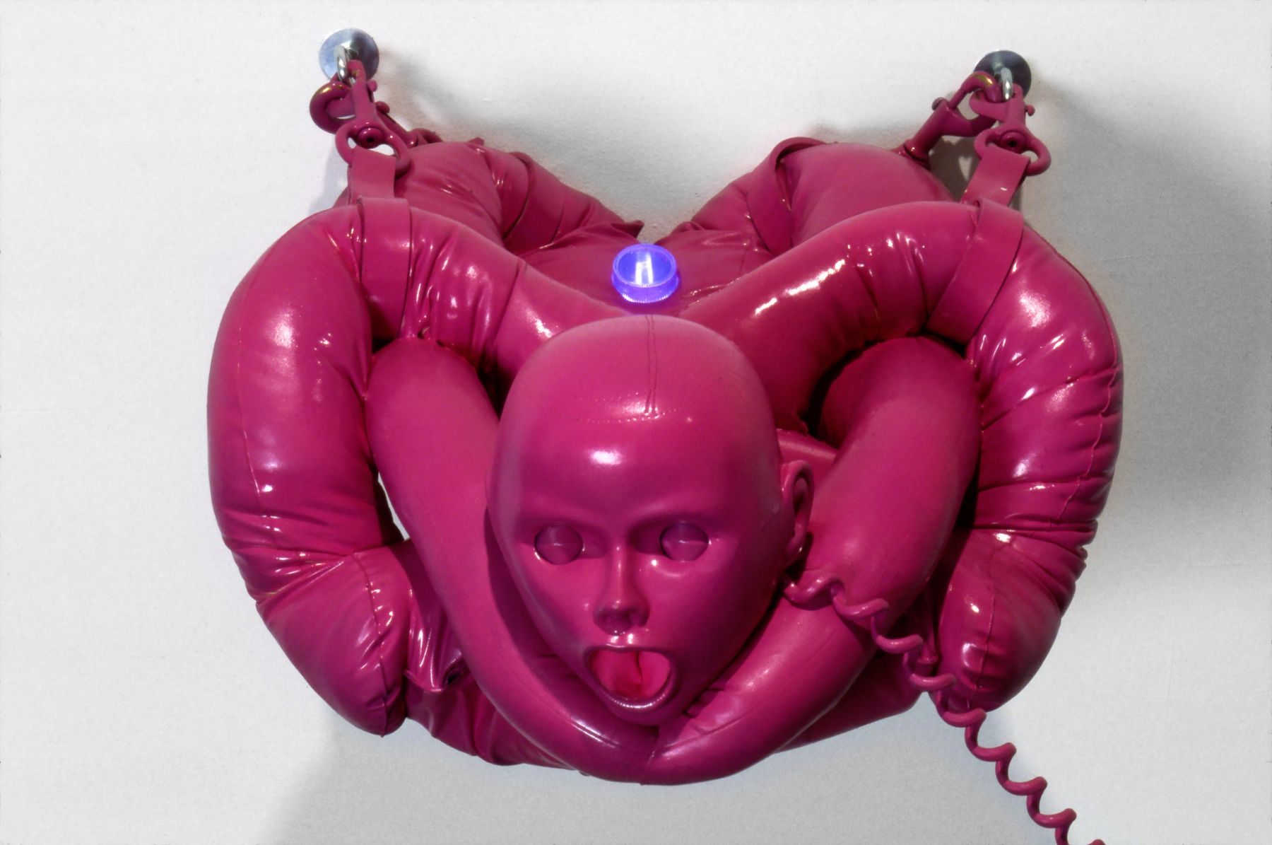 Vito Acconci, Home Entertainment Center, (wall purple male), 1991