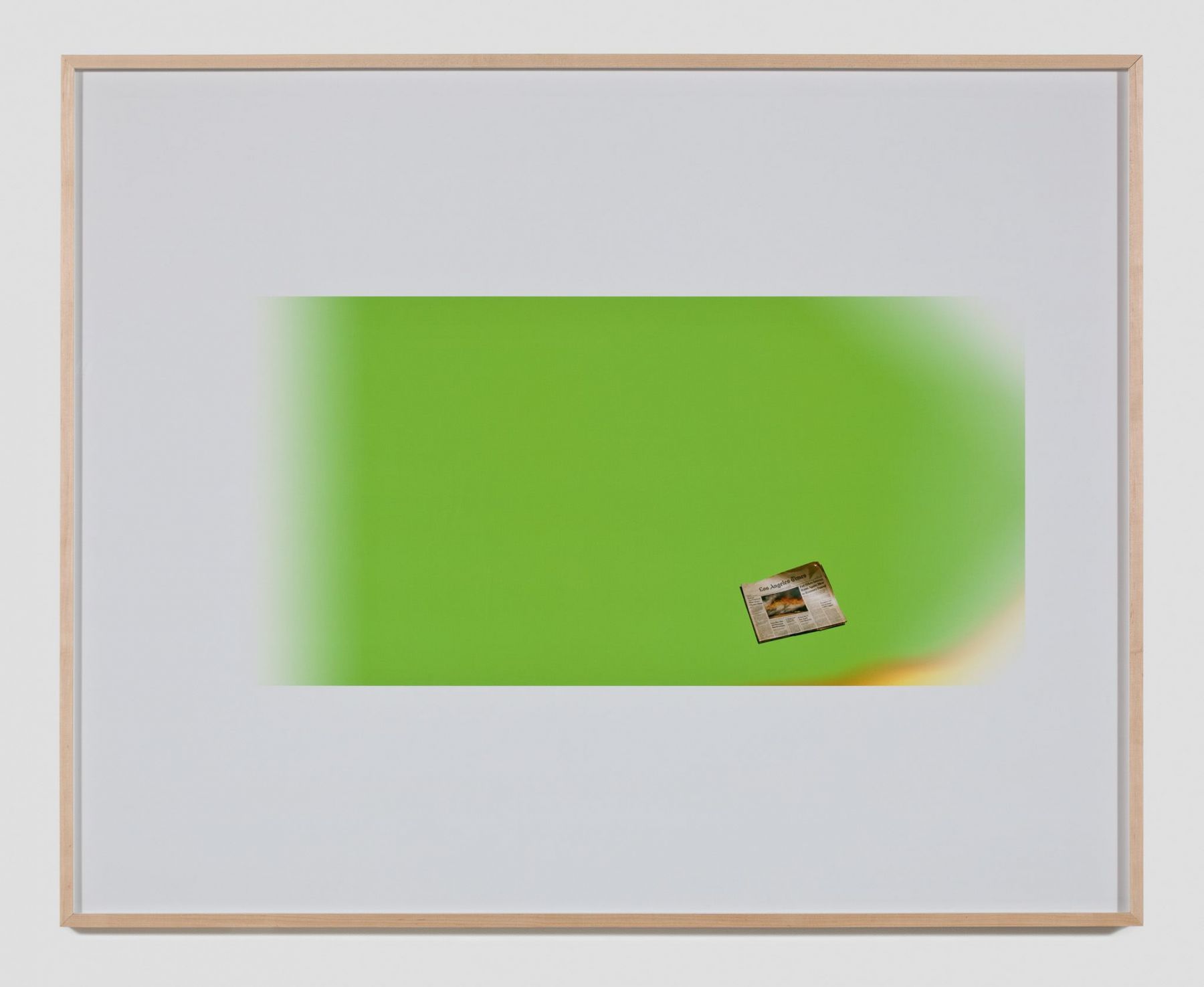 Larry Johnson, Untitled Green Screen Memory (Los Angeles Times), 2010