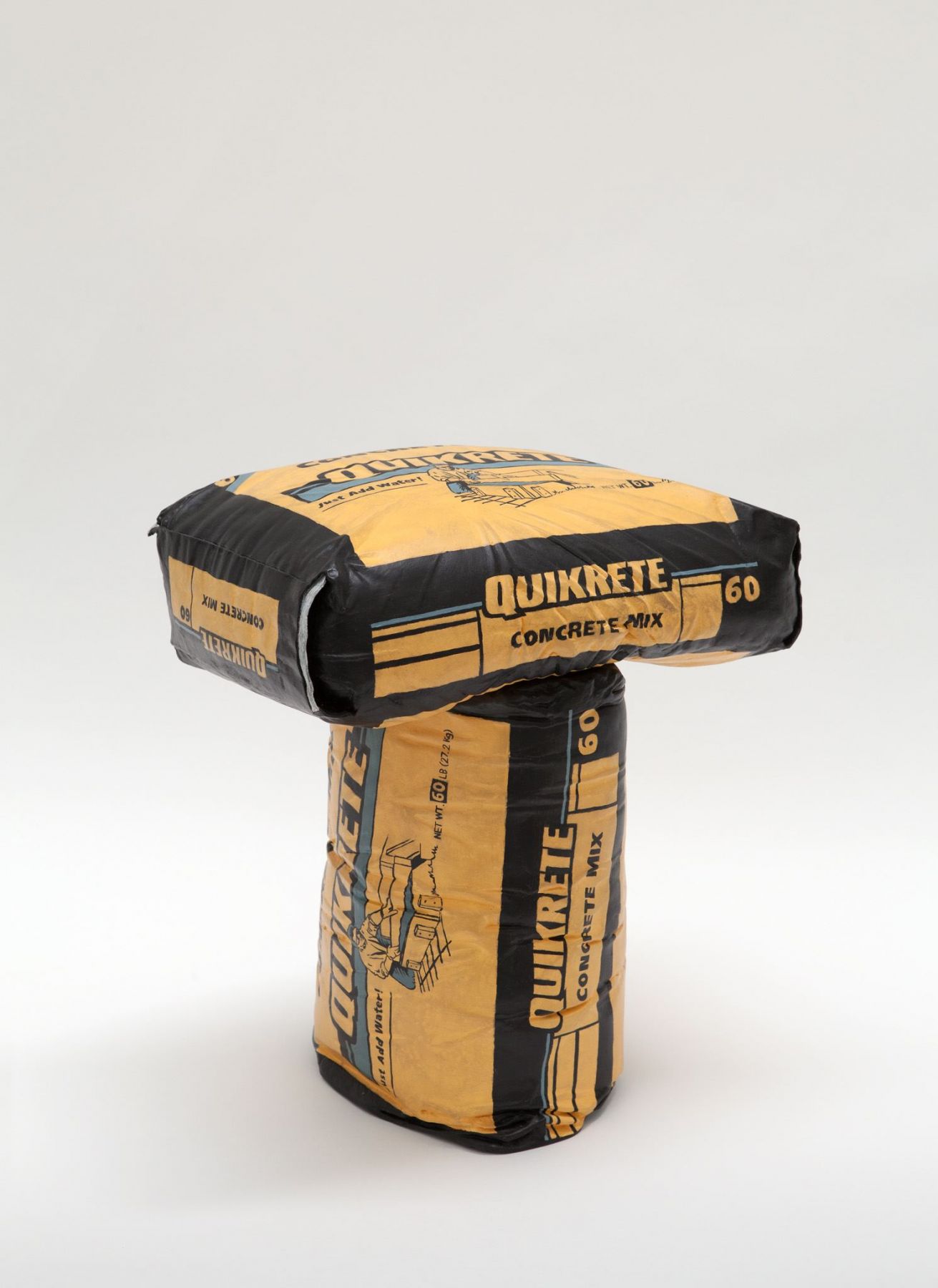 Matt Johnson, Two Bags of Concrete (One on Top of the Other), 2016
