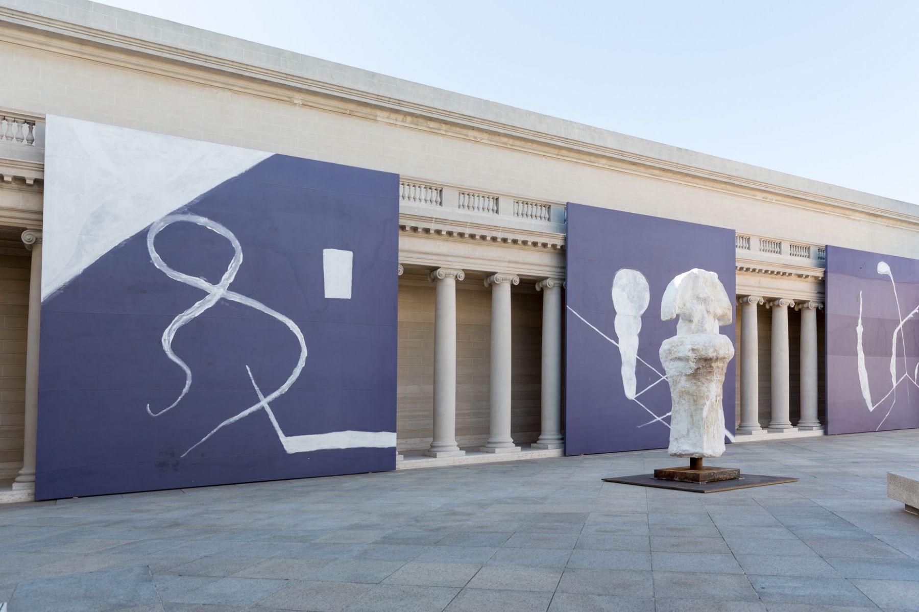 Installation view, Julian Schnabel: Symbols of Actual Life, Legion of Honor, San Francisco, 2018