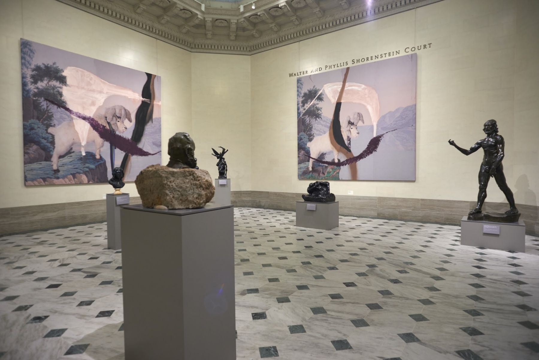 Installation view, Julian Schnabel: Symbols of Actual Life, Legion of Honor, San Francisco, 2018