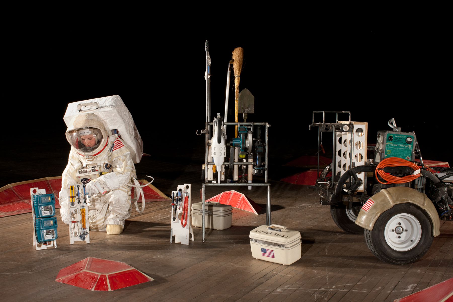 Installation view, âTom Sachs, Space Program: MARSâ, Park Avenue Armory, New York, NY, 2012
