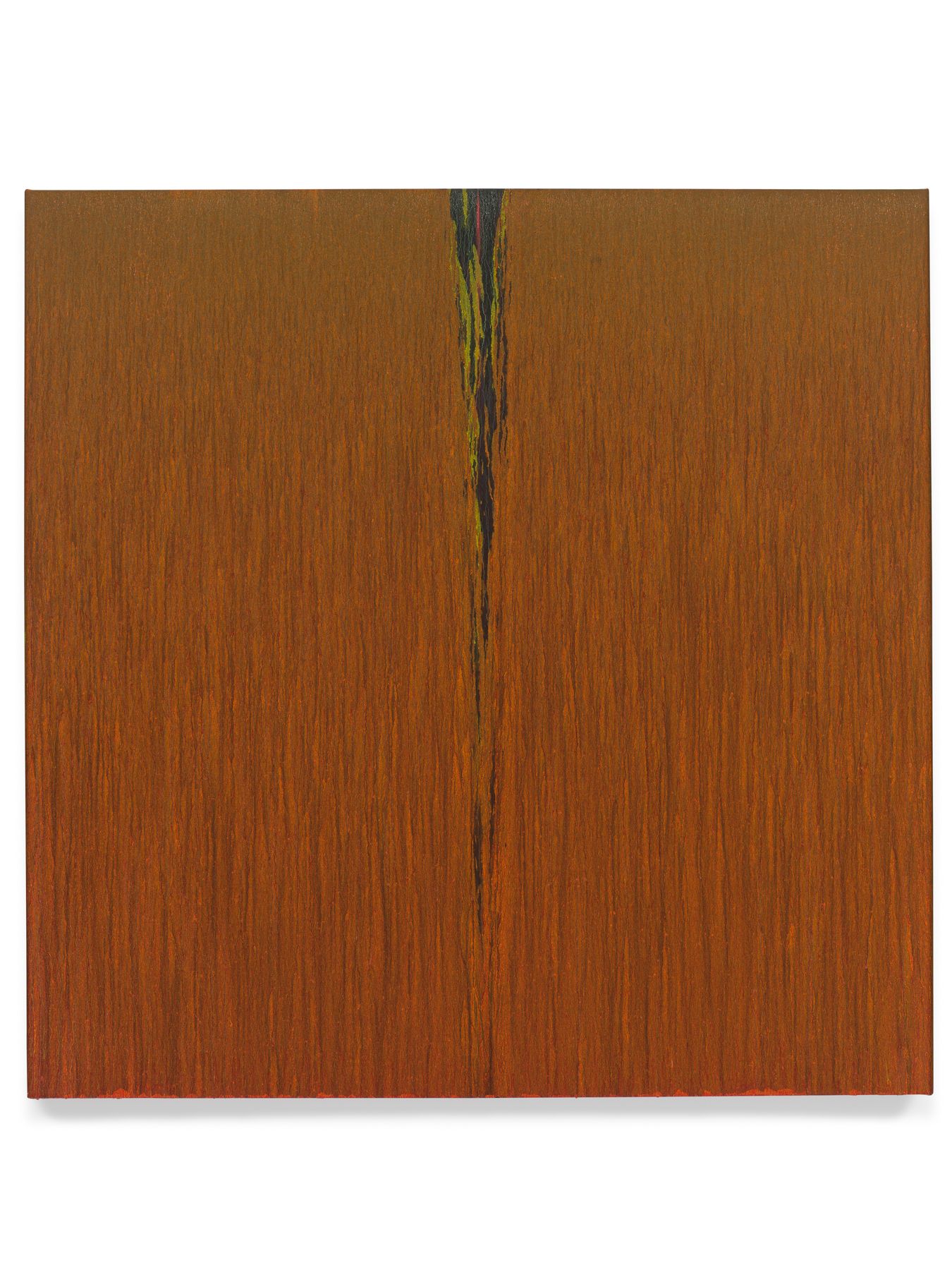 Pat Steir, Orange, 2018, Oil on canvas