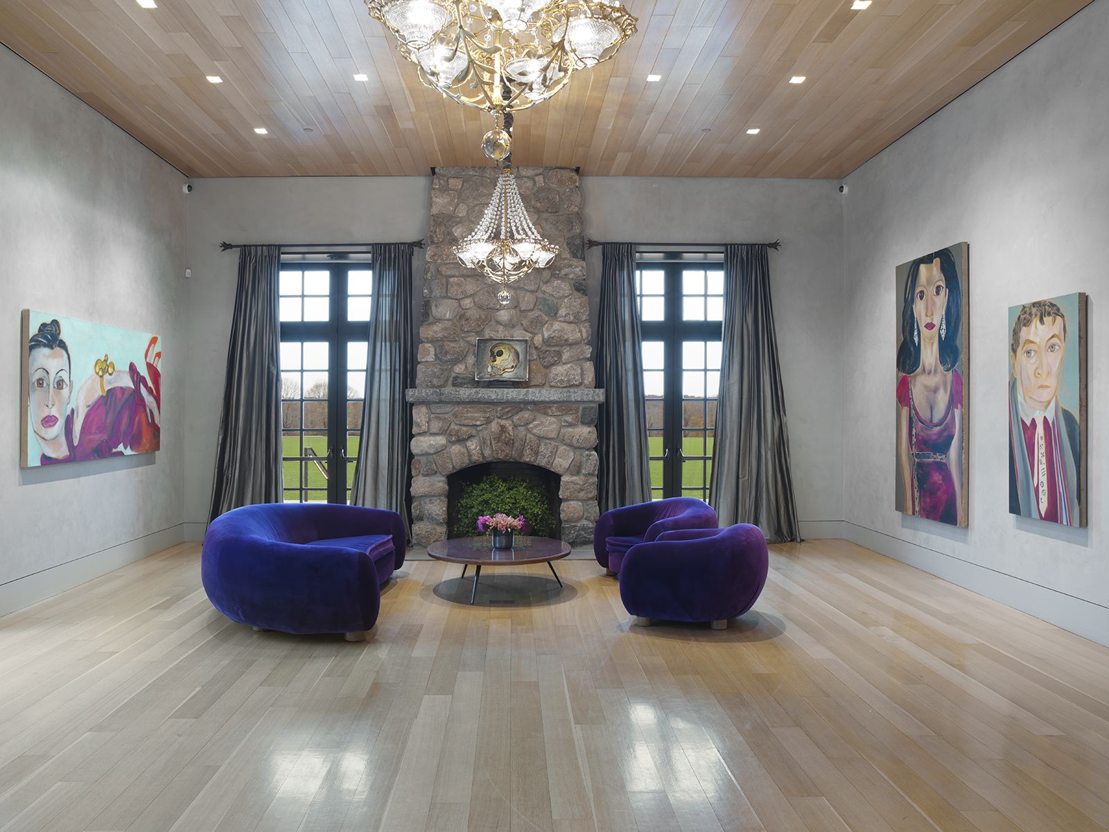 Installation view, Francesco Clemente: Works 1978-2018, The Brant Foundation Art Study Center, Greenwich, CT, 2018-2019