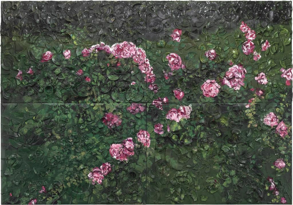 Julian Schnabel, Large Rose Painting (Near Van Gogh's Grave)