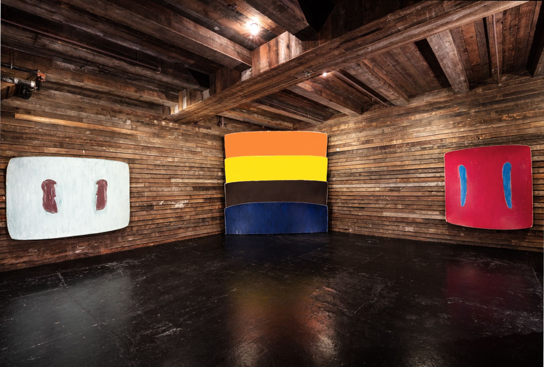 Installation view, Ron Gorchov, Works from the 1970s, New York, 2016