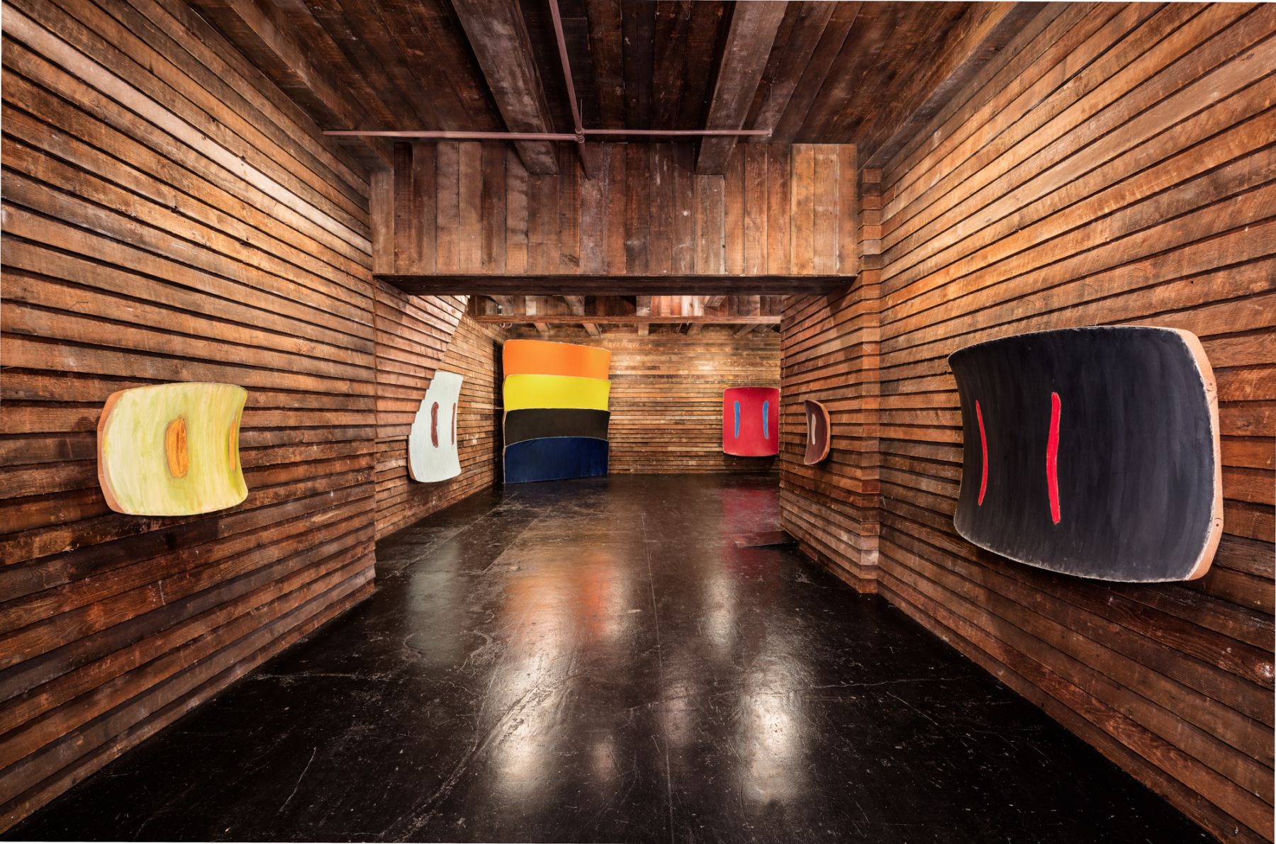 Installation view, Ron Gorchov, Works from the 1970s, New York, 2016