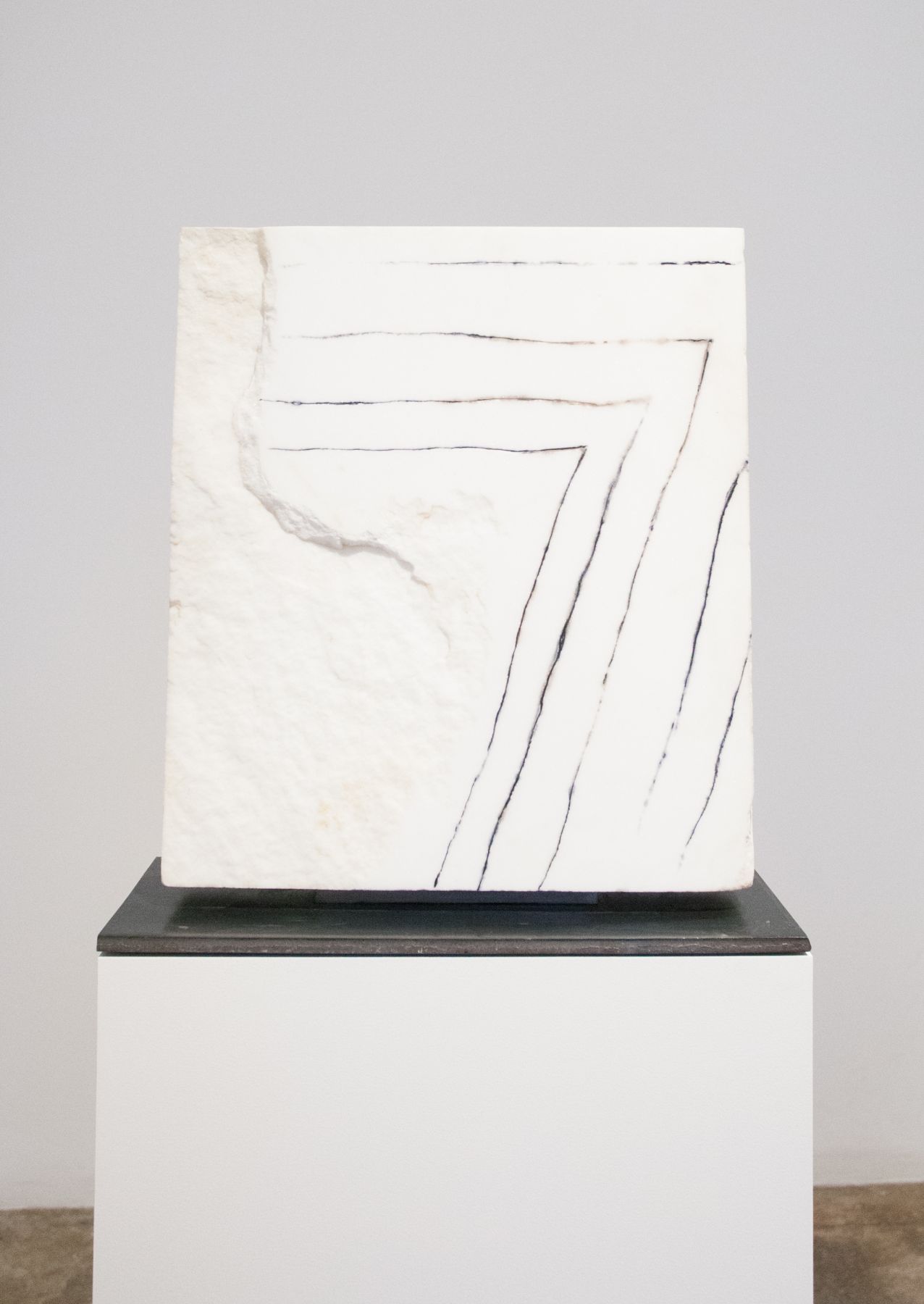 Beverly Pepper, Etched Pentimento (Bianco Assoluto di Carrara), 2007