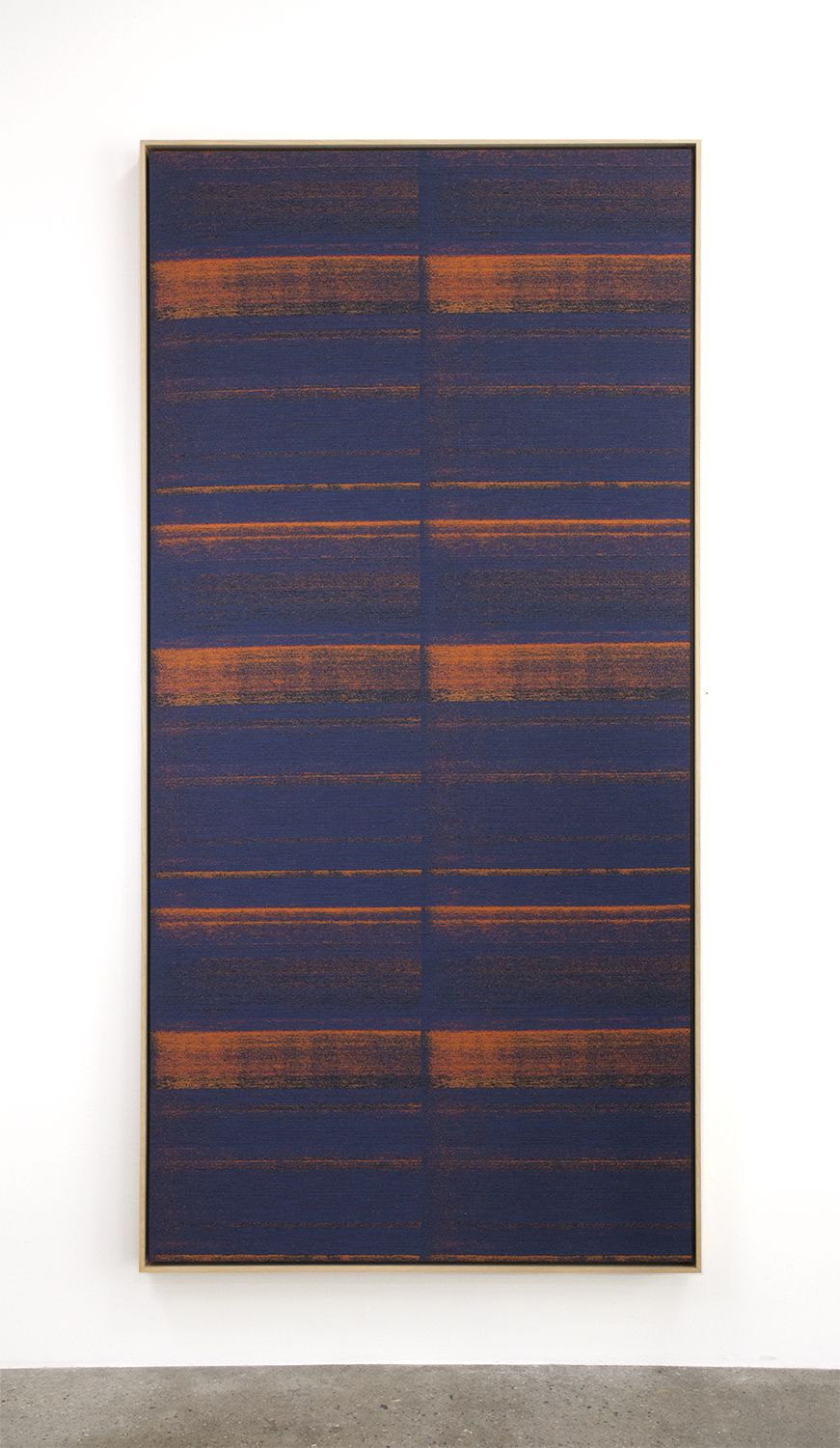 Mika Tajima, Negative Entropy (Kim Reddick, Jaquard Card Cutter, Orange, Hex), 2015