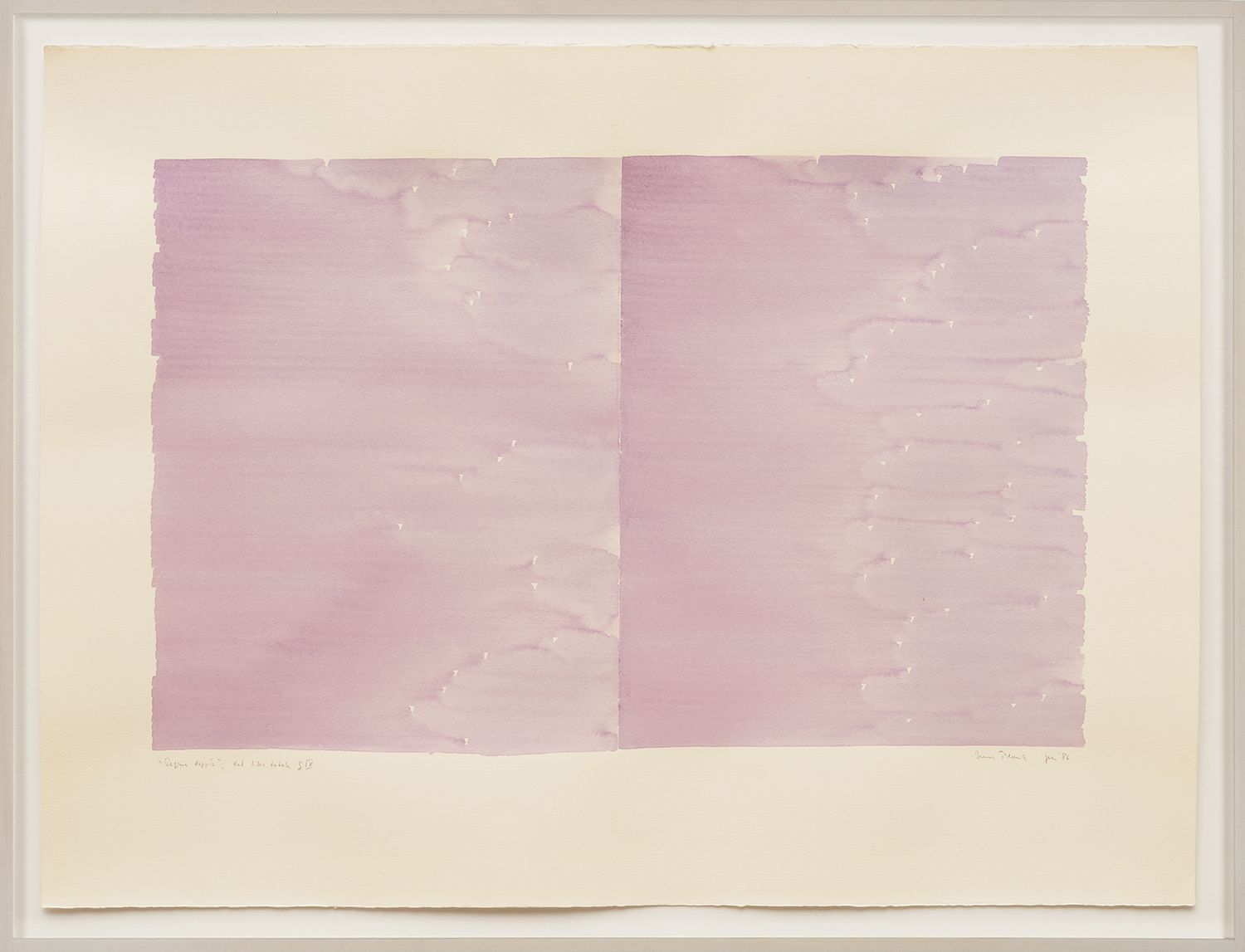 Irma Blank Radical Writings, Pagina doppia, dal libro totale, IX, gennaio, 1986