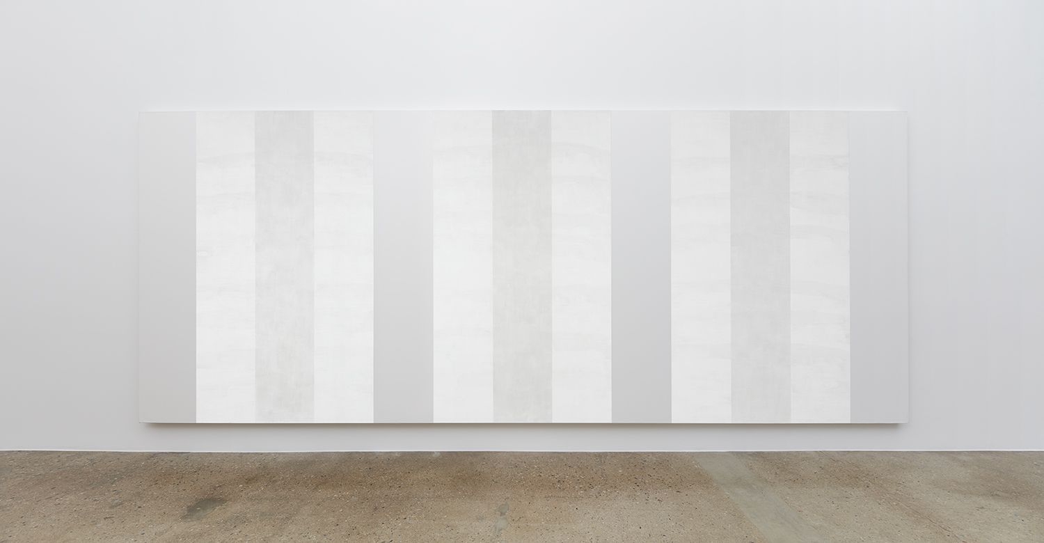 Mary Corse, Untitled (White Multiple Inner Band, Horizontal Strokes), n.d.